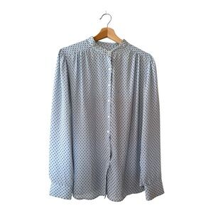LOFT Diamond Print Blouse